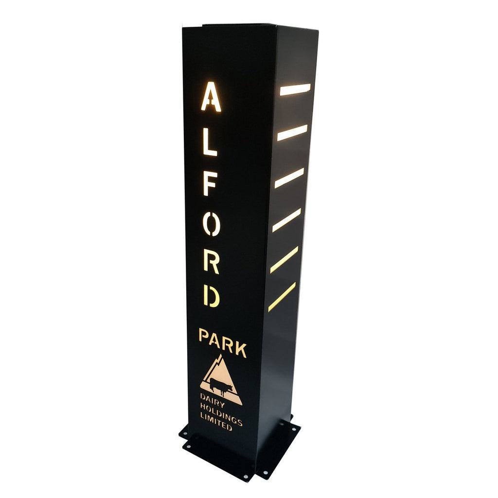 Customised Advertising Sign Bollards
