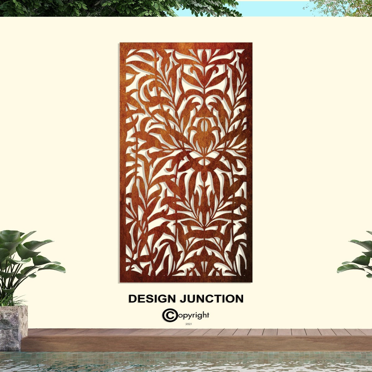 Fence Panel & Garden backdrop Panel - Drop Leaf