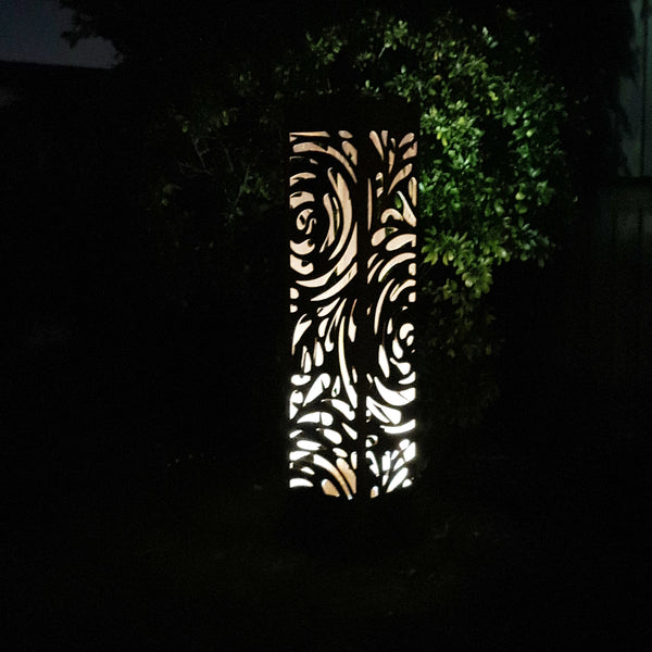 Laser Cut Garden Planter & Light Pillar- Drops