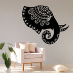 Elephant Mandala - Laser Cut Wall Art Feature