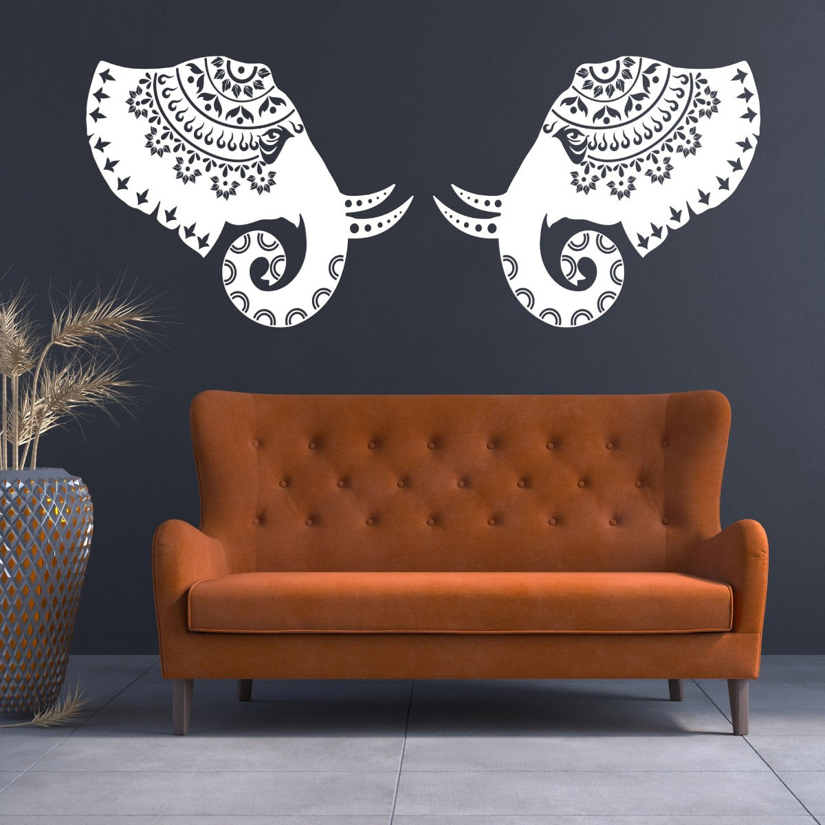 Elephant Mandala - Laser Cut Wall Art Feature