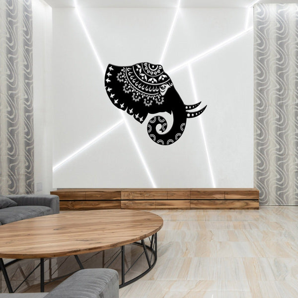 Elephant Mandala - Laser Cut Wall Art Feature