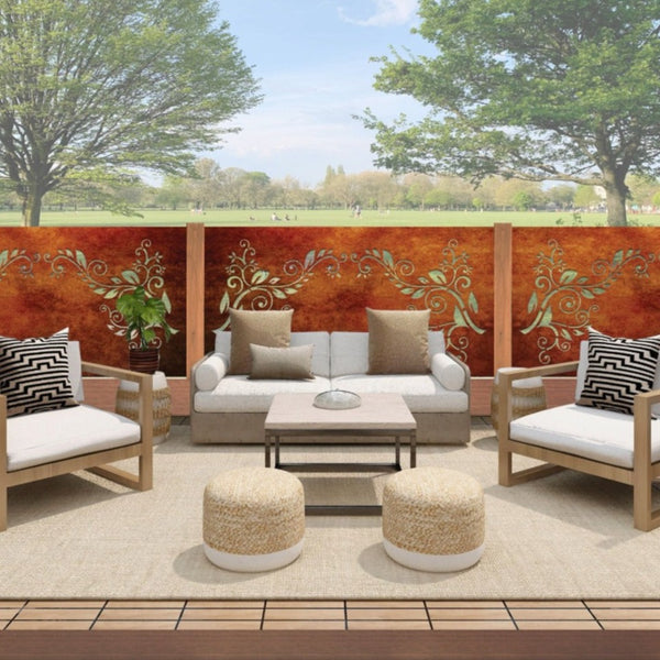Koru Cascade (Right) - Laser Cut Decorative Balustrade Panel ( 1735 x 1100 mm)