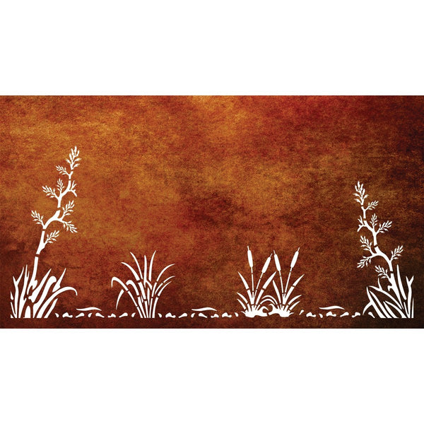 Flax 4 - Kiwi Bush Canvas Collection of Balustrades ( 1800 x 1100 mm )