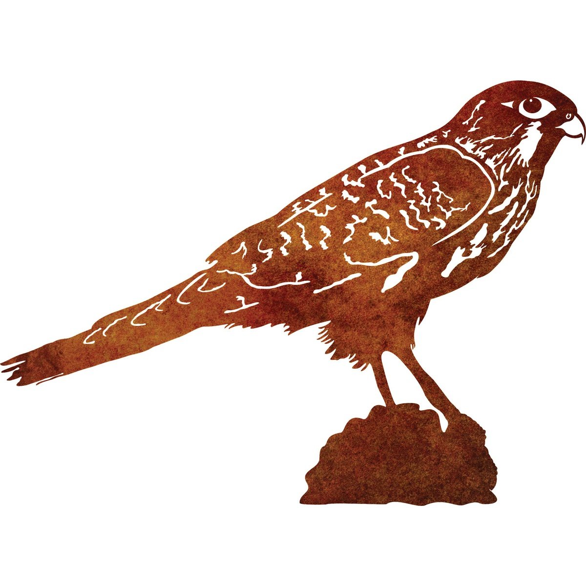 "Kārearea" New Zealand Falcon - Corten Steel Wall Art