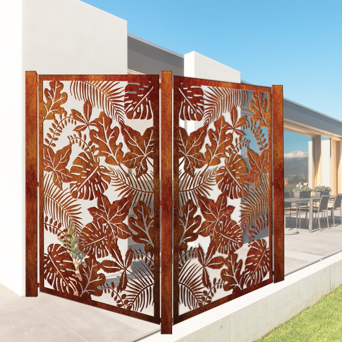 Garden Backdrop Metal panel - Flora MII – Design Junction NZ