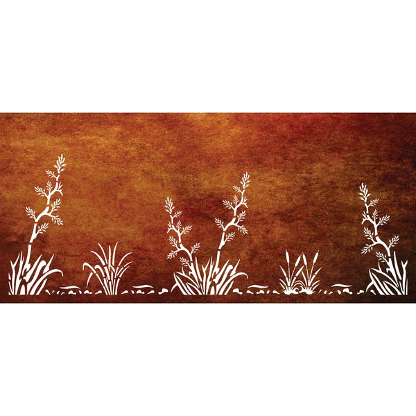 Flax 3 - Kiwi Bush Canvas Collection of Balustrades ( 2200 x 1100 mm )
