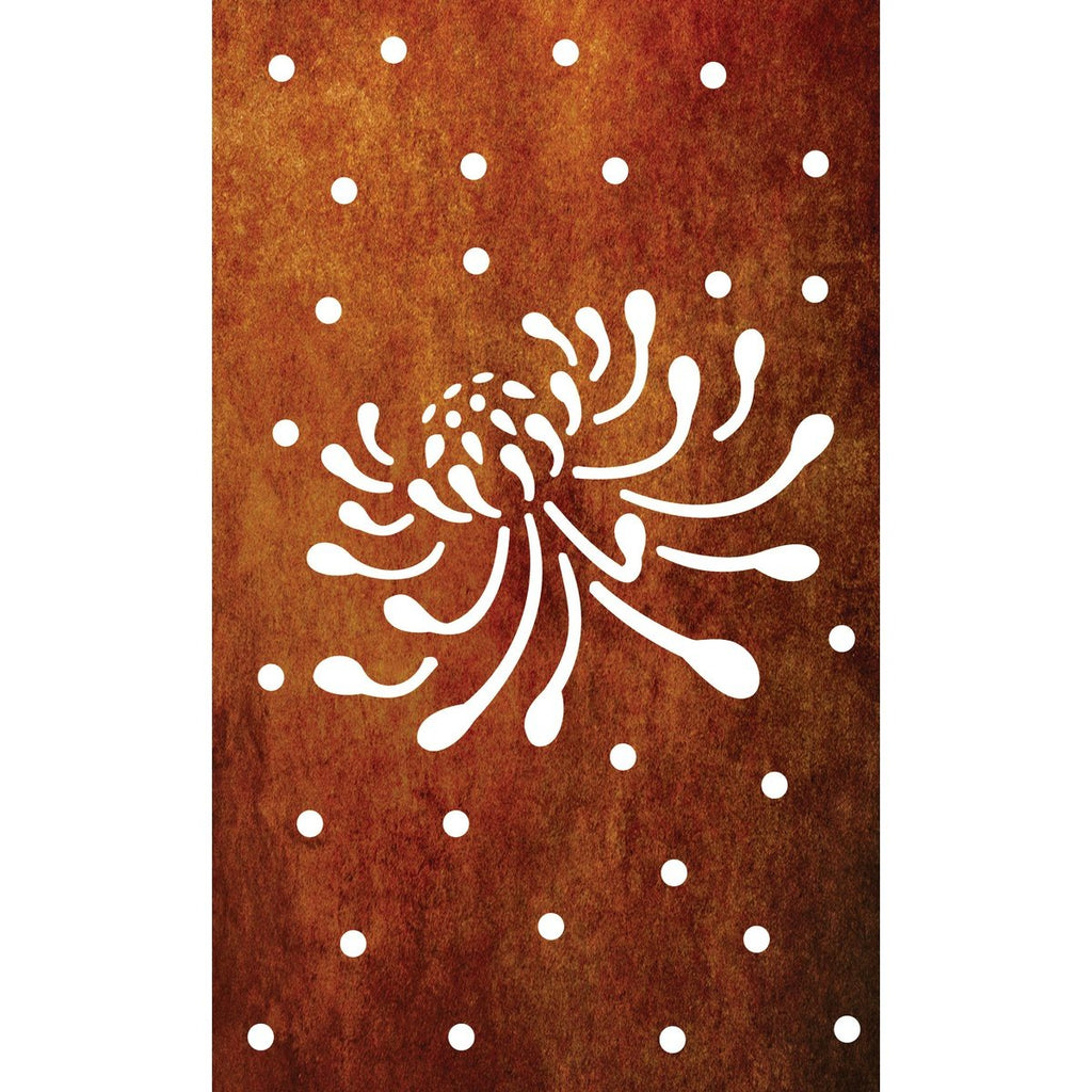 Fence Panels & Privacy Screen - Flower & Polka (Single)