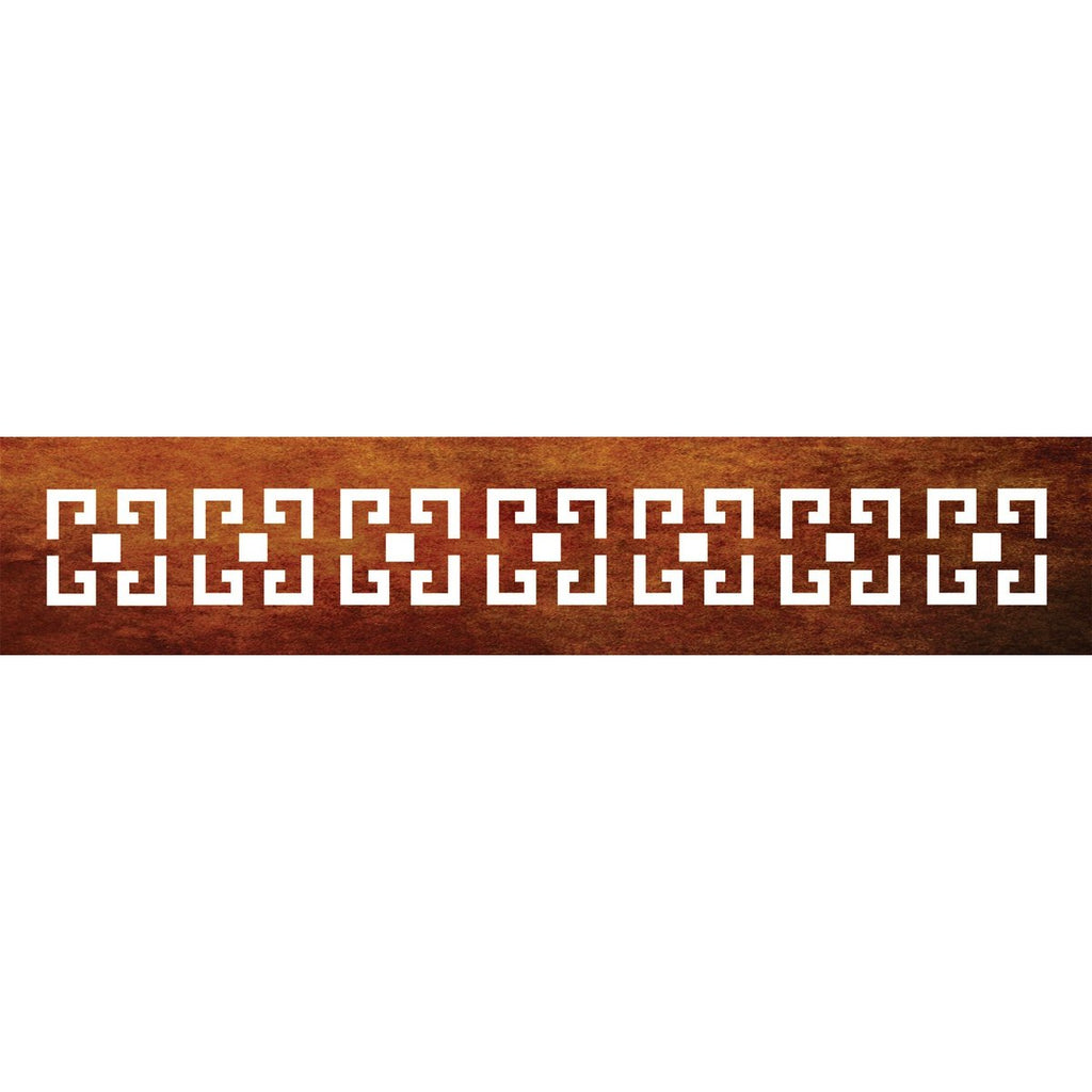 GEO (DJ02) - Corten Steel Fence Runner and Detailing Panel