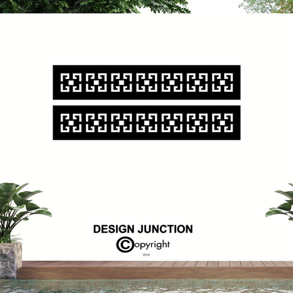 GEO (DJ02) - Corten Steel Fence Runner and Detailing Panel
