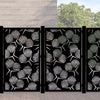 Corten Steel / Aluminium Privacy Screen & Fence Panel  - Geometrical Flower