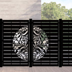 Combination Fence Panels  - Half Fern with Straight lines
