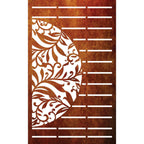 Combination Fence Panels  - Half Fern with Straight lines
