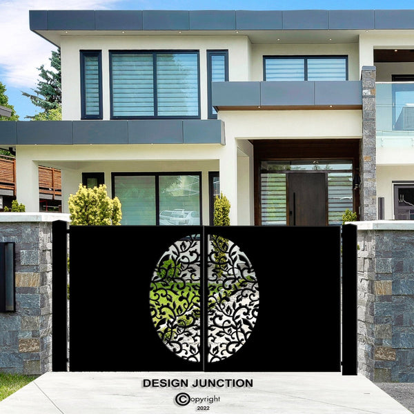 Decorative Driveway Gate  - Floral Explosion