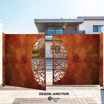 Decorative Driveway Gate  - Floral Explosion