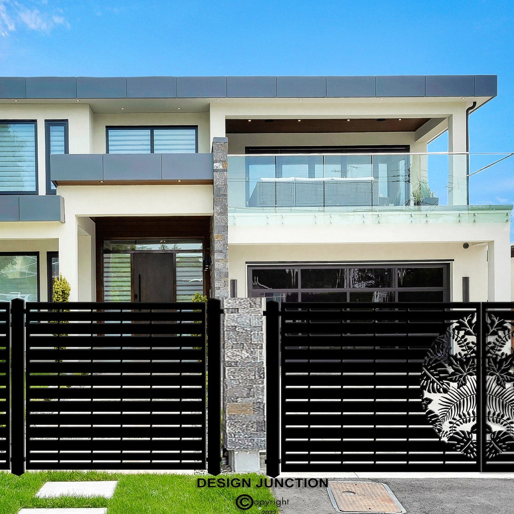 Flora MII - Metal Driveway Gate