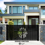 Decorative Entrance Gate  - Native Flowers & Leaves