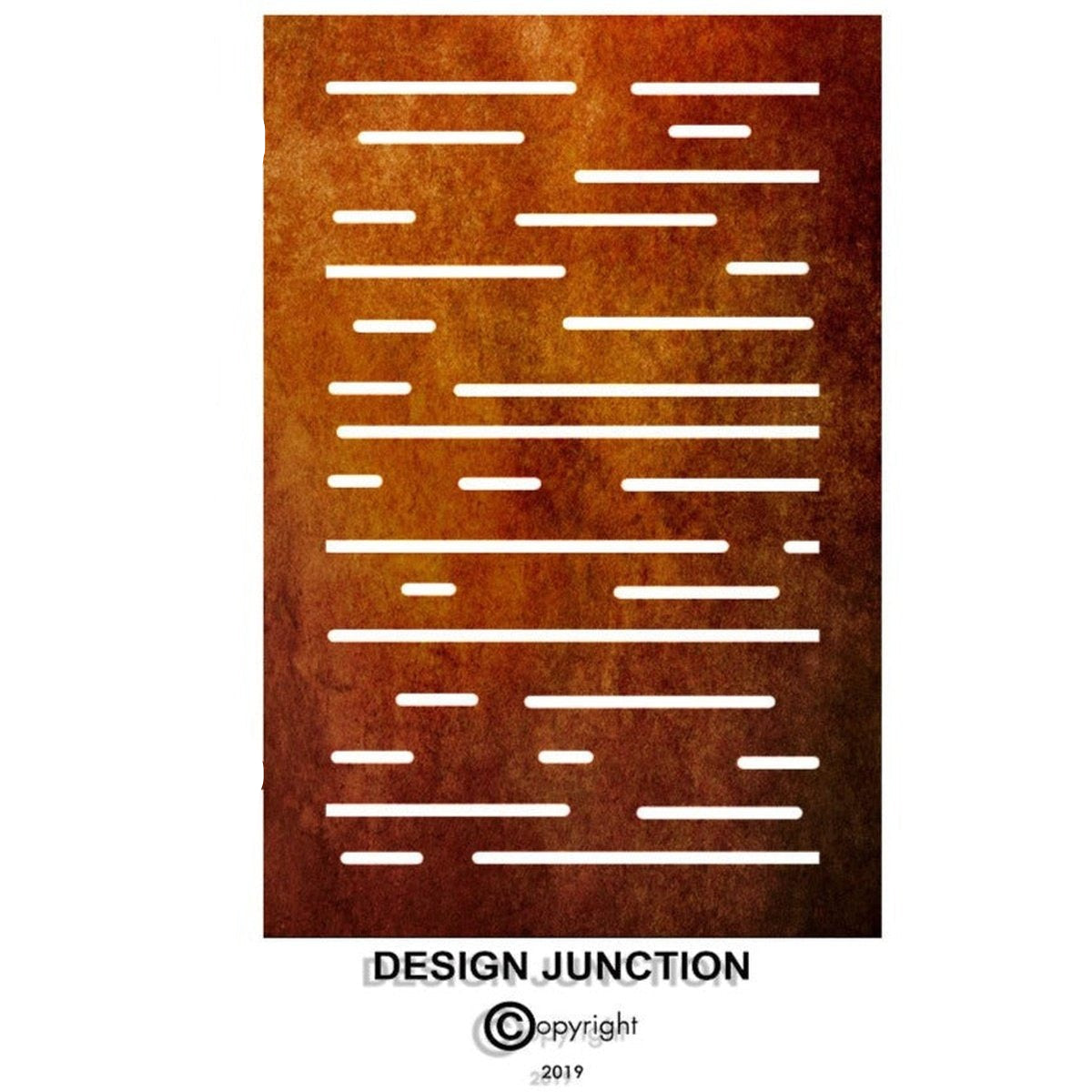 Garden Privacy Gate  - Horizontal Lines