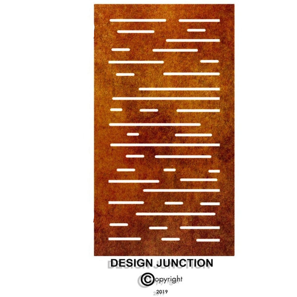 Garden Privacy Gate  - Horizontal Lines