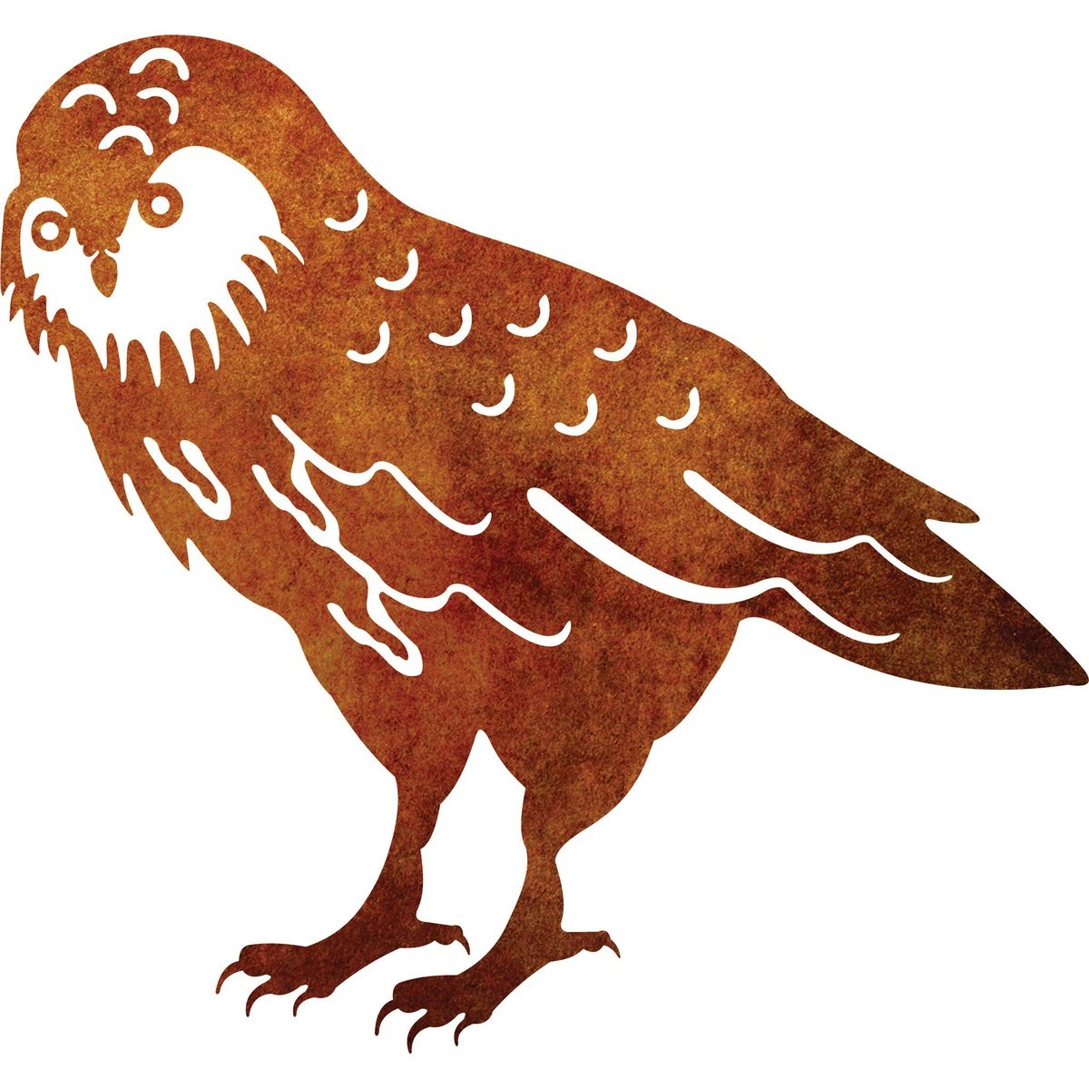 Corten Steel outdoor Wall Art : Kakapo