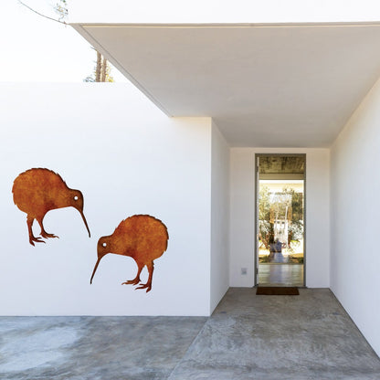 Corten Steel Kiwi Wall Art