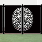 Decorative Laser Cut Fence Panel  - Koru & Leaves