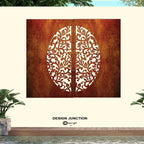 Decorative Laser Cut Fence Panel  - Koru & Leaves
