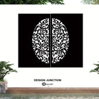 Decorative Laser Cut Fence Panel  - Koru & Leaves