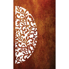 Decorative Laser Cut Fence Panel  - Koru & Leaves