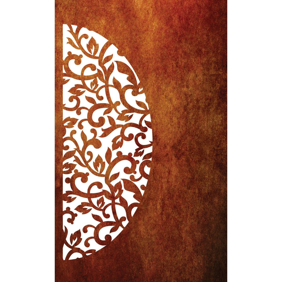 Decorative Laser Cut Fence Panel  - Koru & Leaves