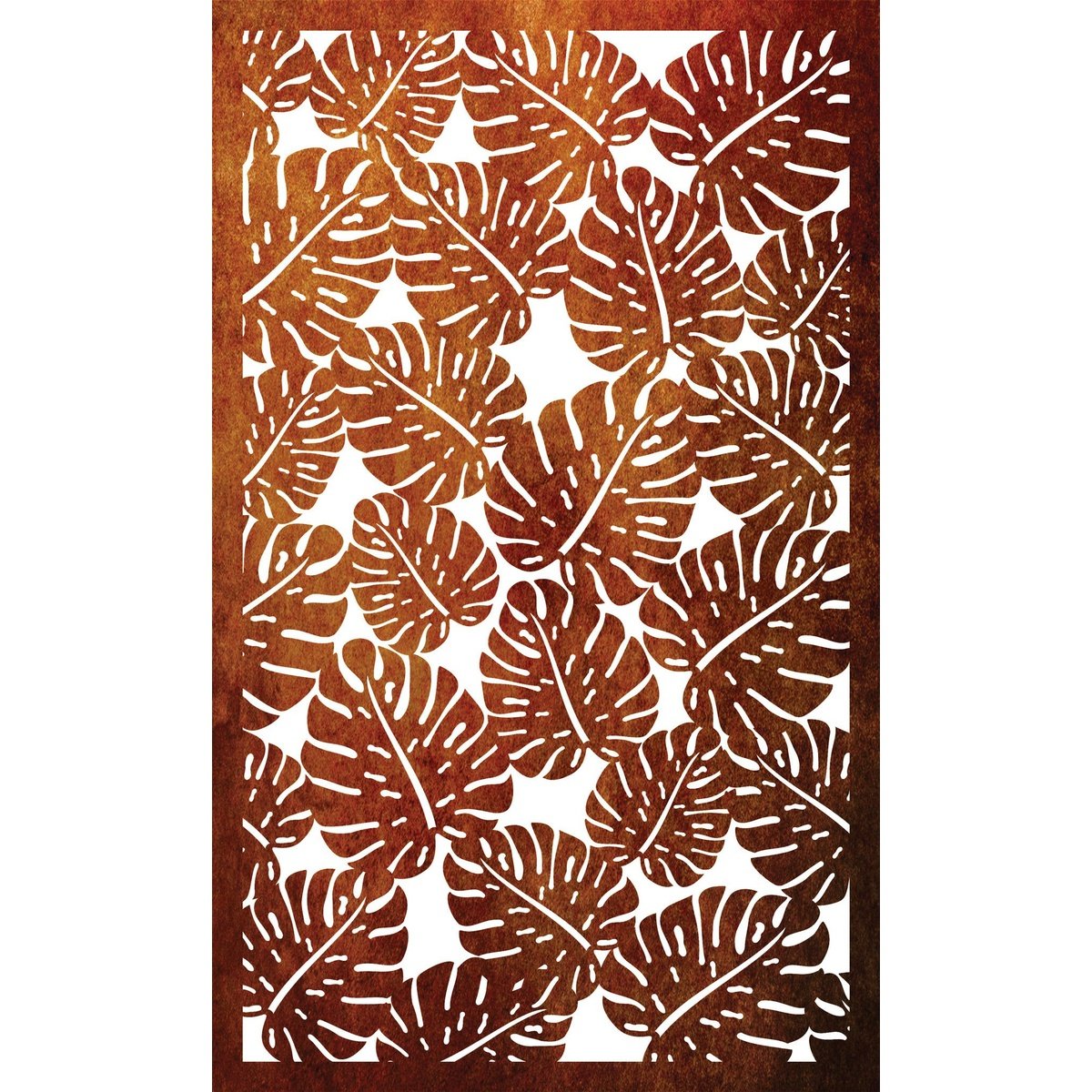 Decorative Laser Cut Privacy Screen & Fence Panel  - Monstera II