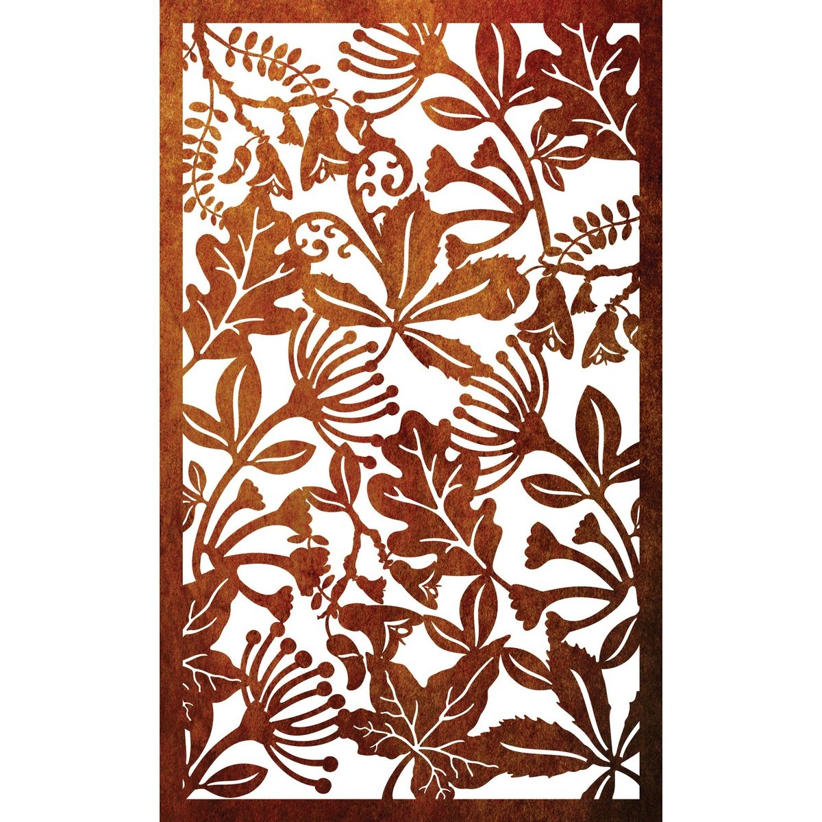 Garden Backdrop Screen  - Native Flowers and Leaves