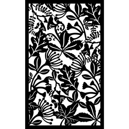 Garden Backdrop Screen  - Native Flowers and Leaves