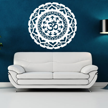 OM Surya Mandala  - Laser Cut Metal Wall Feature