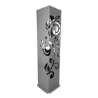 Powder Coated Laser Cut Garden Planter - Hibiscus Koru ( Bonus Solar LED Light) ** Clearance **