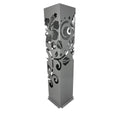 Powder Coated Laser Cut Garden Planter - Hibiscus Koru ( Bonus Solar LED Light) ** Clearance **