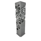 Powder Coated Laser Cut Garden Planter - Hibiscus Koru ( Bonus Solar LED Light) ** Clearance **