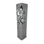 Powder Coated Laser Cut Garden Planter - Hibiscus Koru ( Bonus Solar LED Light) ** Clearance **