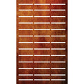 Laser Cut Fence Panel  - Half NZ Flowers & Leaves with Straight lines