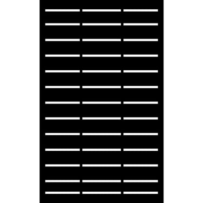 Combination Fence Panels  - Grille with Lines