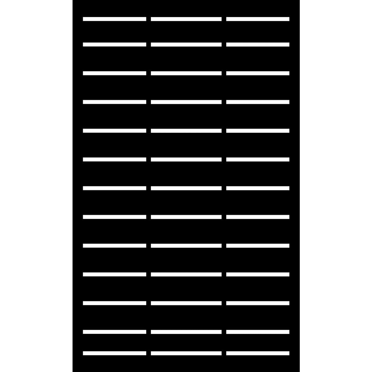 Combination Fence Panels  - Half Fern with Straight lines