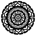 Surya Mandala  - Laser Cut Metal Wall Feature