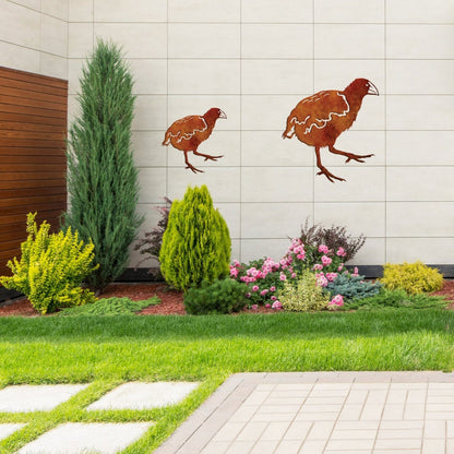 Corten Steel Metal Bird - Takahe