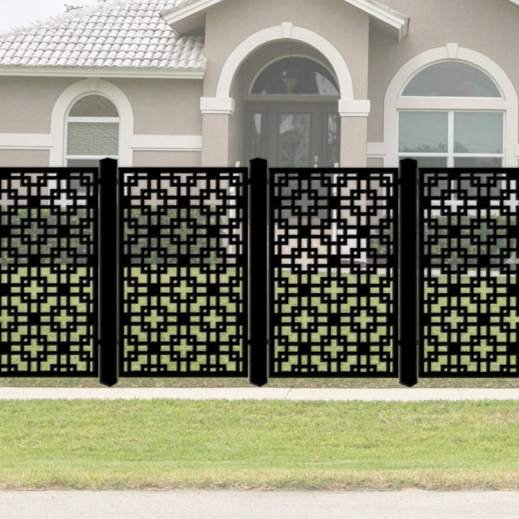 Decorative Screen Fence Panel The Squares Design Junction NZ Decorative Screen Fence Panel The Squares Design Junction NZ