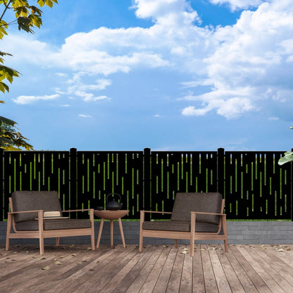 Laser Cut Fence Panel - The Vertical Lines