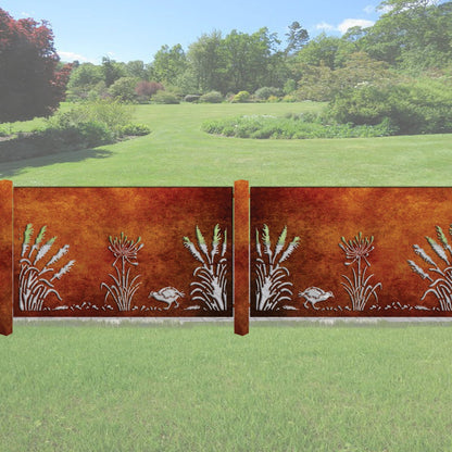 Toe Toe With Weka - Kiwi Bush Canvas Collection of Balustrades ( 1800 x 1100 mm )