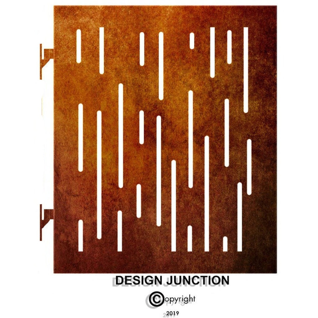 Garden Gates  - Vertical Lines I Corten Steel Or Powder Coated Aluminium