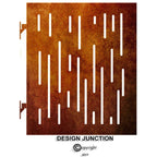 Garden Gates  - Vertical Lines I Corten Steel Or Powder Coated Aluminium