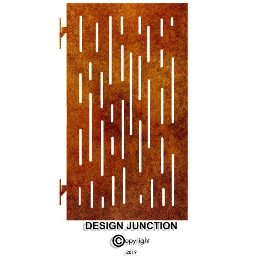 Garden Gates  - Vertical Lines I Corten Steel Or Powder Coated Aluminium