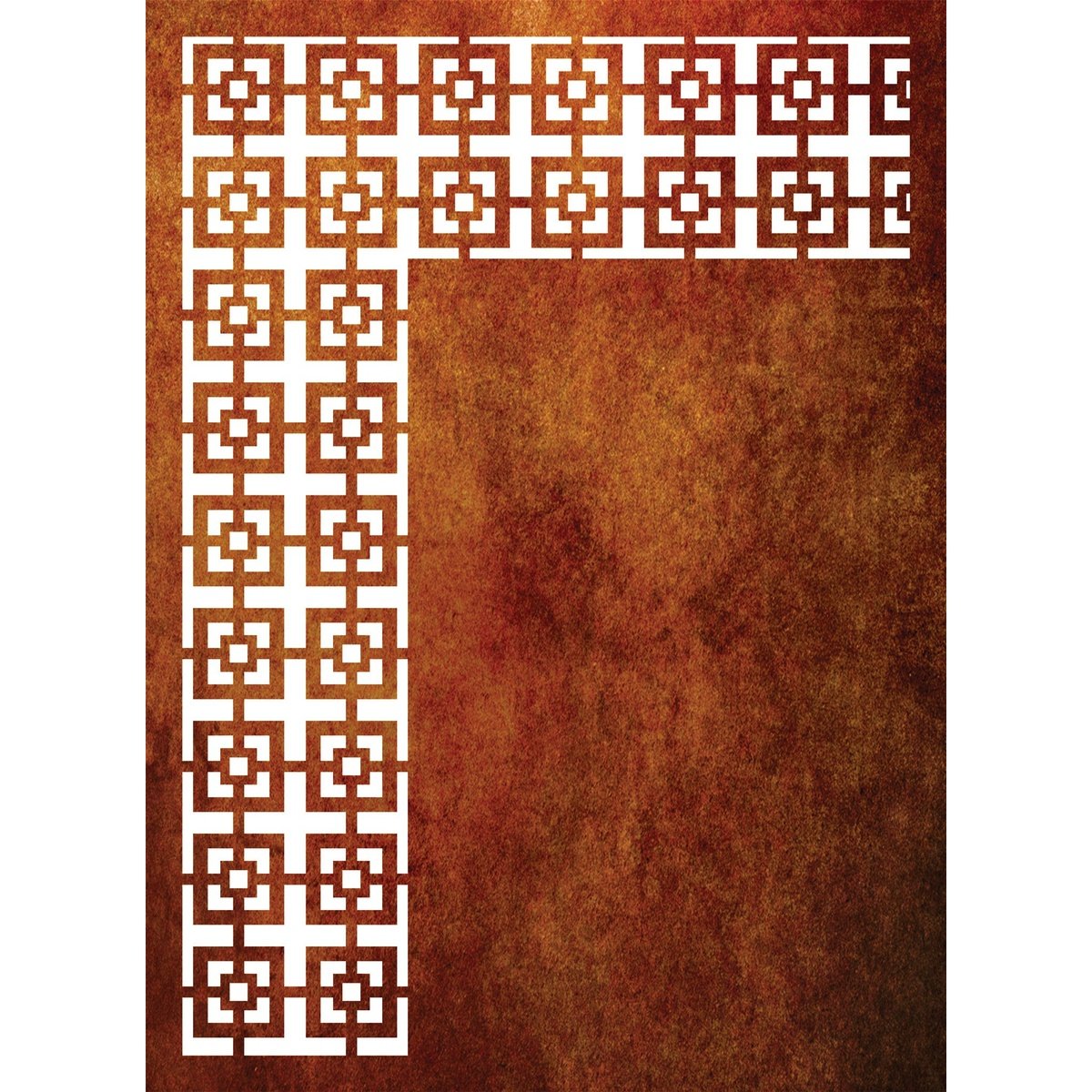 Corten Steel Or Aluminium Fence Panel / Balustrade - Vertical Square Trim